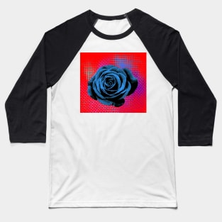 Pop art, rose blue, red Baseball T-Shirt